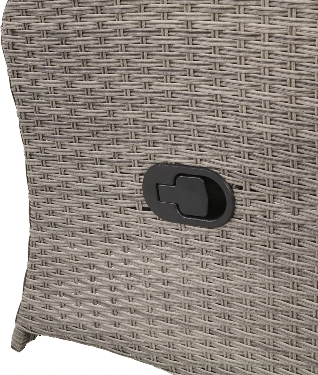 Loungeset Duoset Melia 2 Verstelbare Stoelen + Tafel - Balkonset - Afbeelding 8