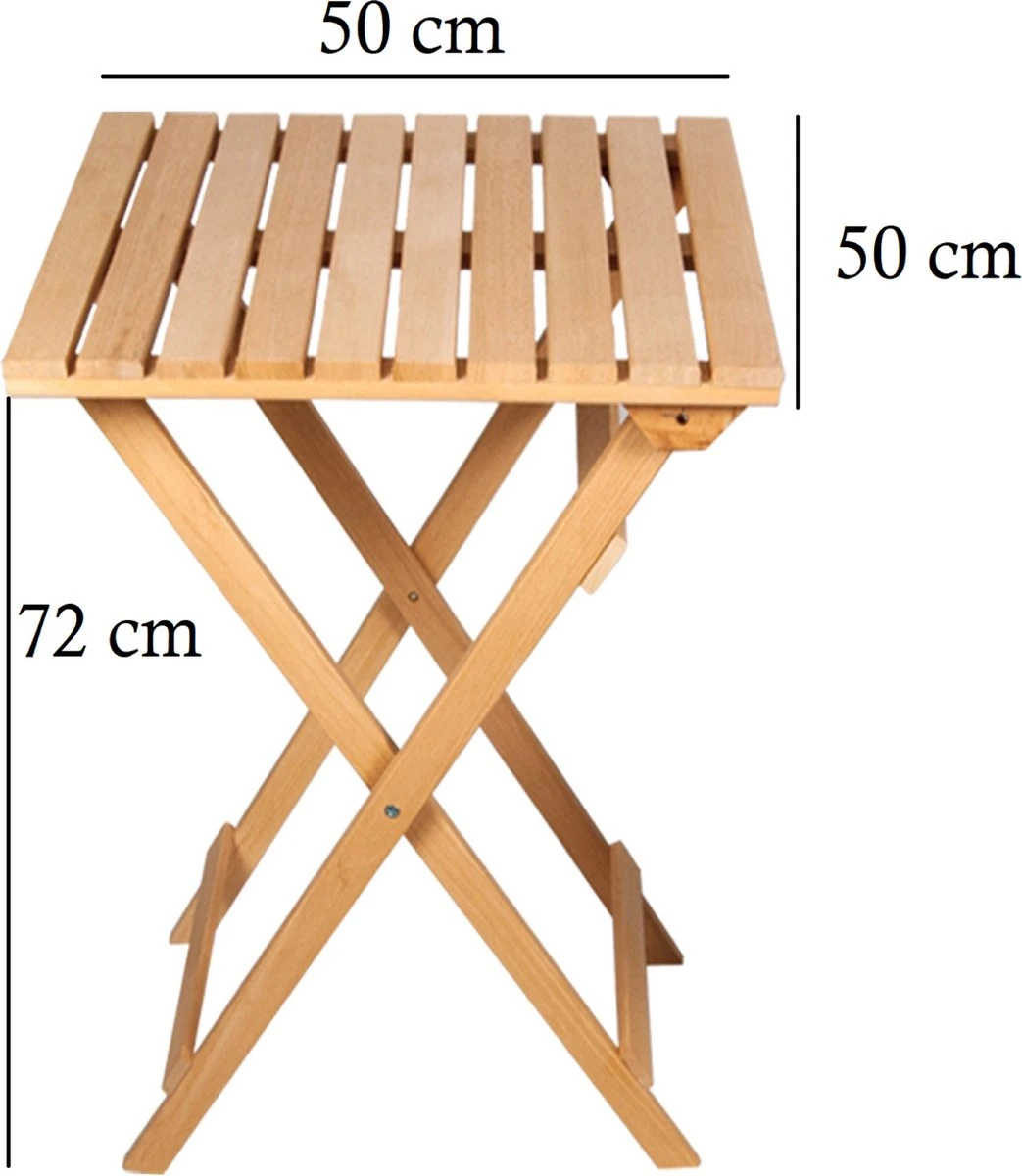 SiRaC - Houten Tuinset - Balkonset - 3-delig - Met Paarse Kussens - Natuurlijke Hout - Balkon Meubelen - 2 Persoons Balkonset - Twee Stoelen En Bijzettafel - Hout - Afbeelding 5