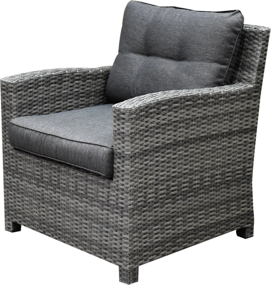 New Castle Stoel-bank Dining Loungeset 6-delig Antraciet - Afbeelding 8