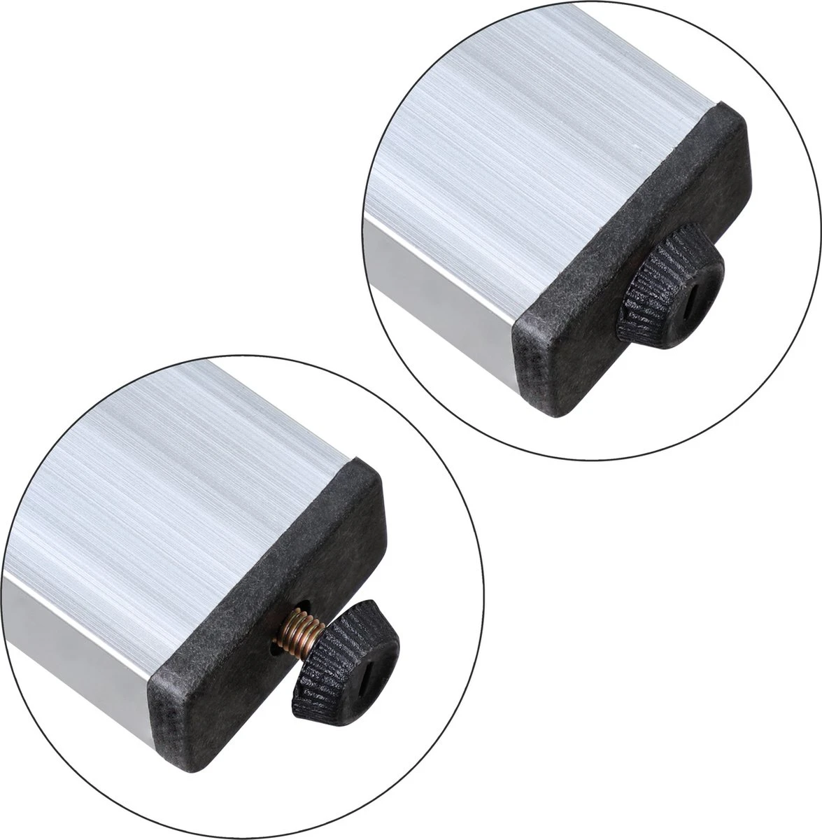 Casaria Polyrattan Tuinbank – 2 Zits UV-bestendig - Zwart - Afbeelding 3