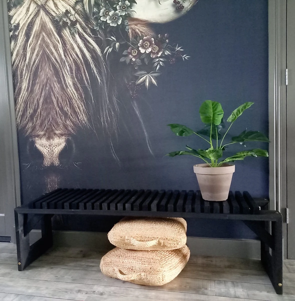 Tuinbank Design 2023 - 150CM - Grenen Hout - Zwart - Afbeelding 3