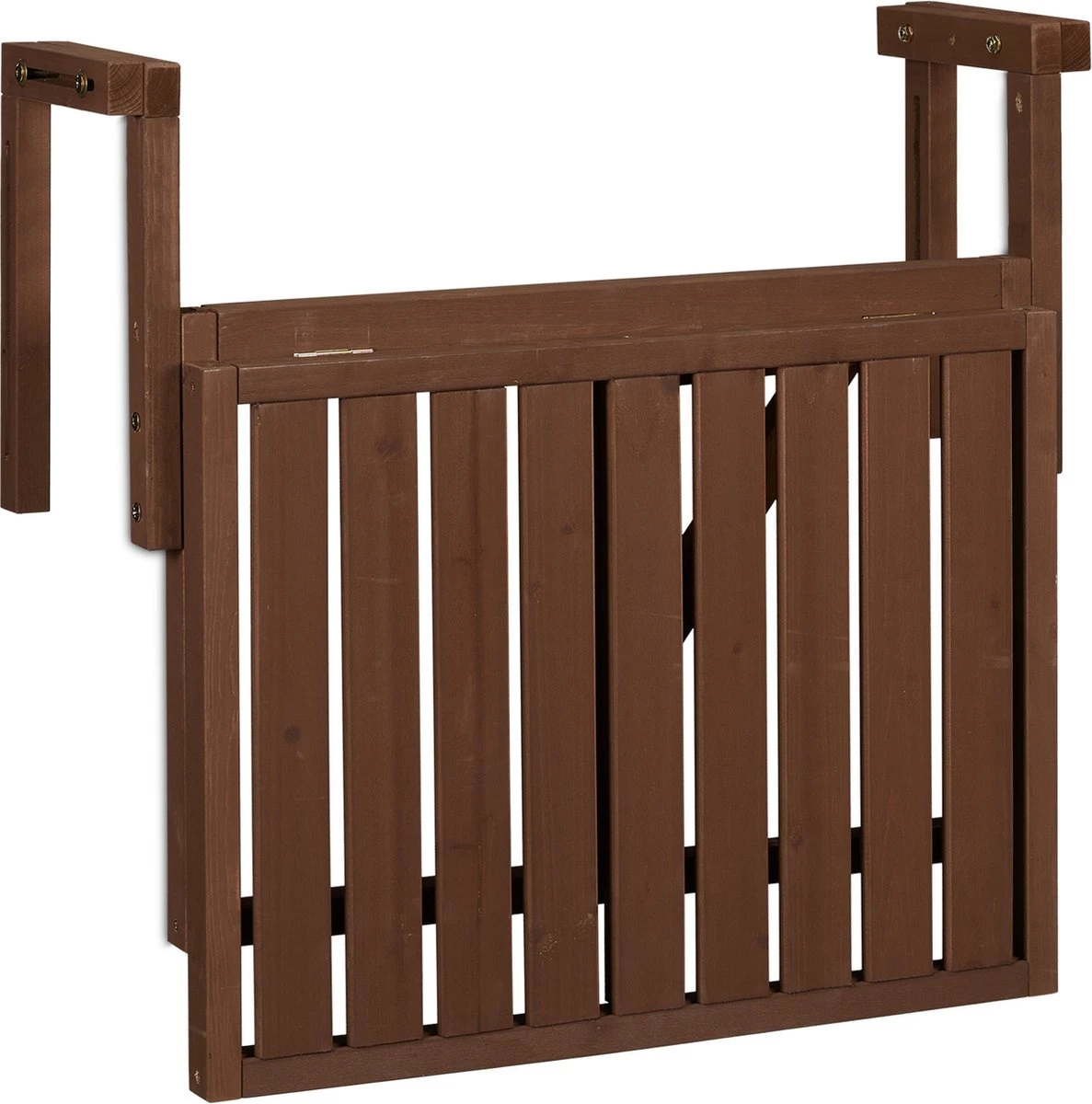 Relaxdays Balkontafel Inklapbaar - Klaptafel Balkon - Tafel Reling - Hangtafel Hout - Afbeelding 7