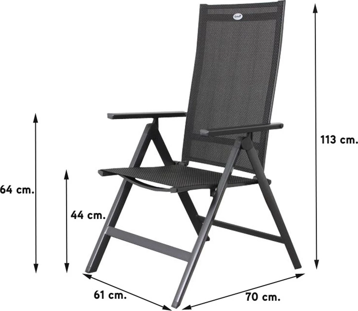 Hartman Napoli/Alma 210 Cm. Tuinset - 7-delig Verstelbaar - Afbeelding 17