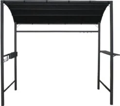 Merkloos Barbecue Overkapping Afm. 233 X 145 Cm Zwart