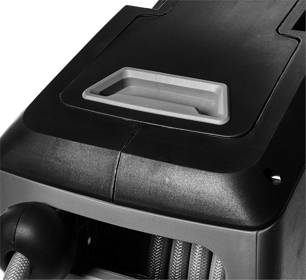 CoolHome Wandslangenbox 30 Meter + 2 Meter - Tuinslang Met Haspel- Slangenhouder 180° Draaibaar - Tuinslanghaspel Zwart - Grijs - Afbeelding 4