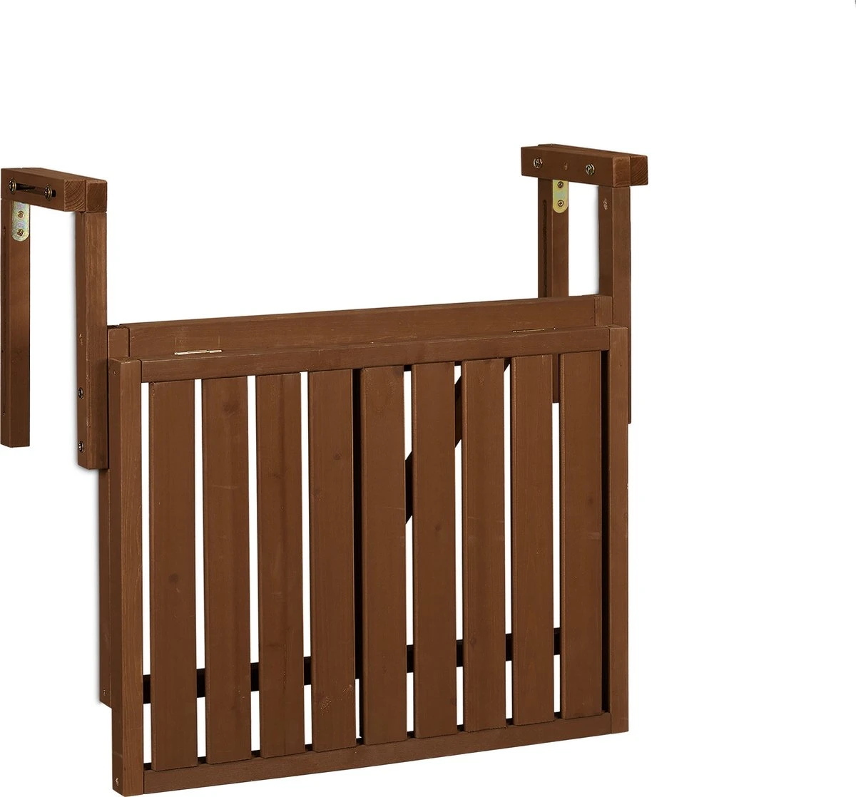 Relaxdays Balkontafel Inklapbaar - Klaptafel Balkon - Tafel Reling - Hangtafel Hout - Afbeelding 13