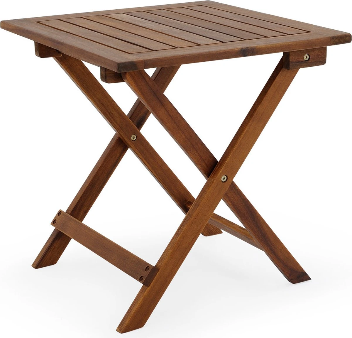 Merkloos EezyLife Houten Bijzettafel - 46x46x46cm - Acacia Hout - Tuintafel