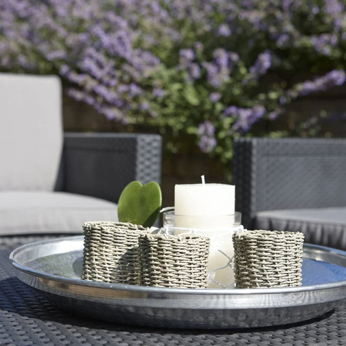 Allibert Arica Tuintafel - 79x59,5x42 Cm - Grafiet - Afbeelding 11