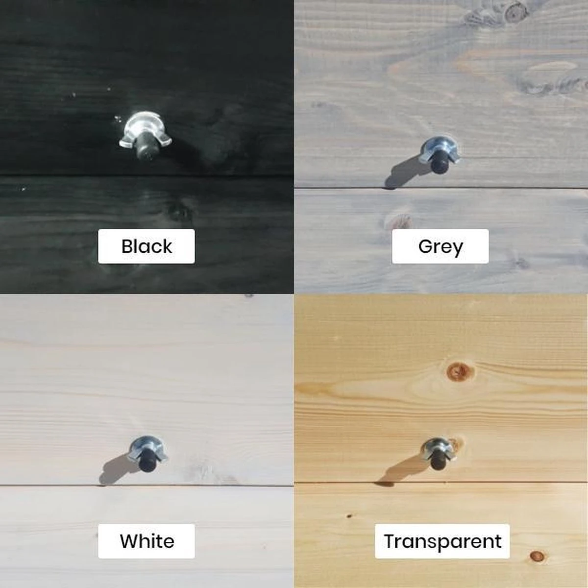 GoudmetHout Inklapbare Balkontafel - Balkonbar - Balkon Tafel - 99 Cm - Hout - Transparant Wash - Reling Smal - Afbeelding 8