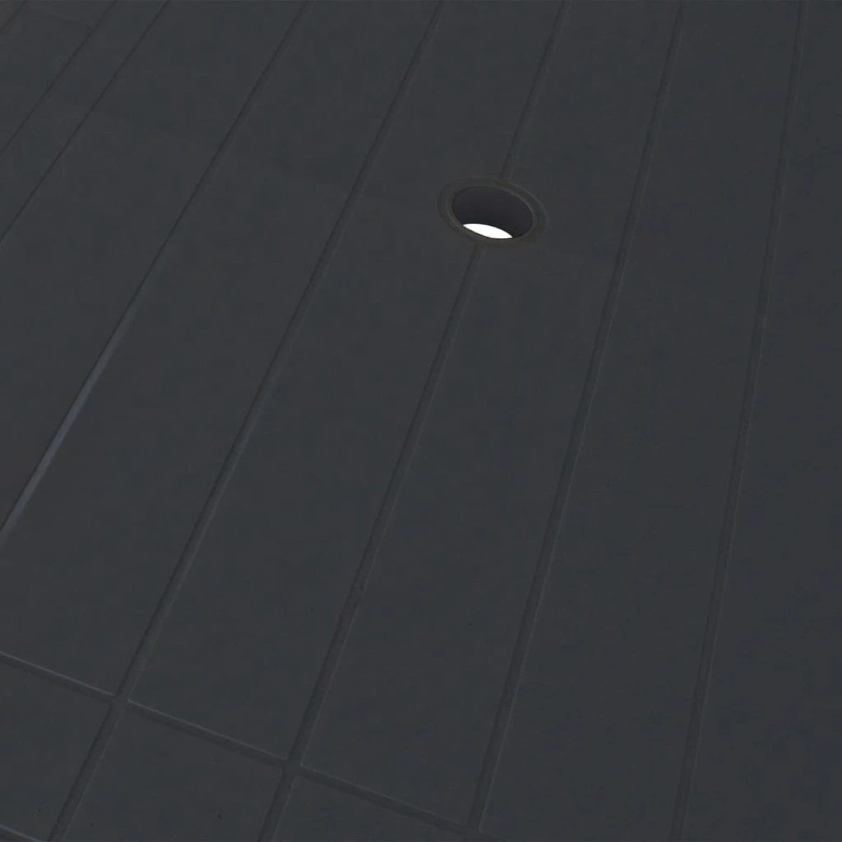 VidaXL Tuintafel 126x76x72 Cm Kunststof Antraciet - Afbeelding 3