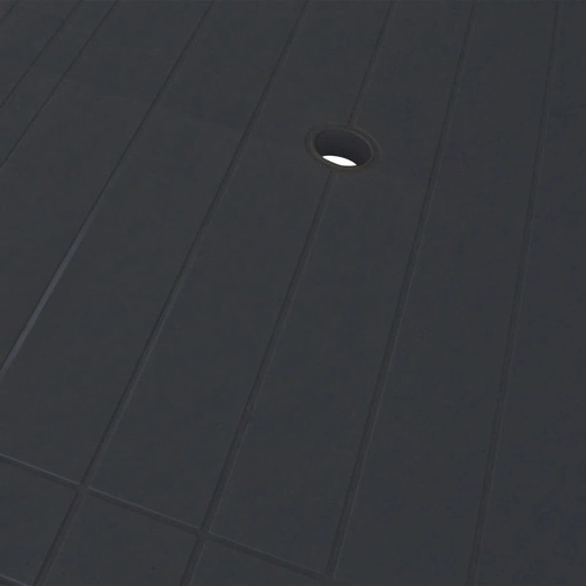 VidaXL Tuintafel 126x76x72 Cm Kunststof Antraciet - Afbeelding 5