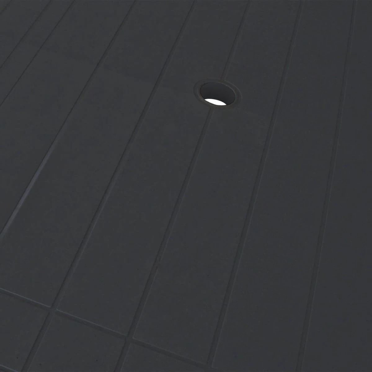 VidaXL Tuintafel 126x76x72 Cm Kunststof Antraciet - Afbeelding 7