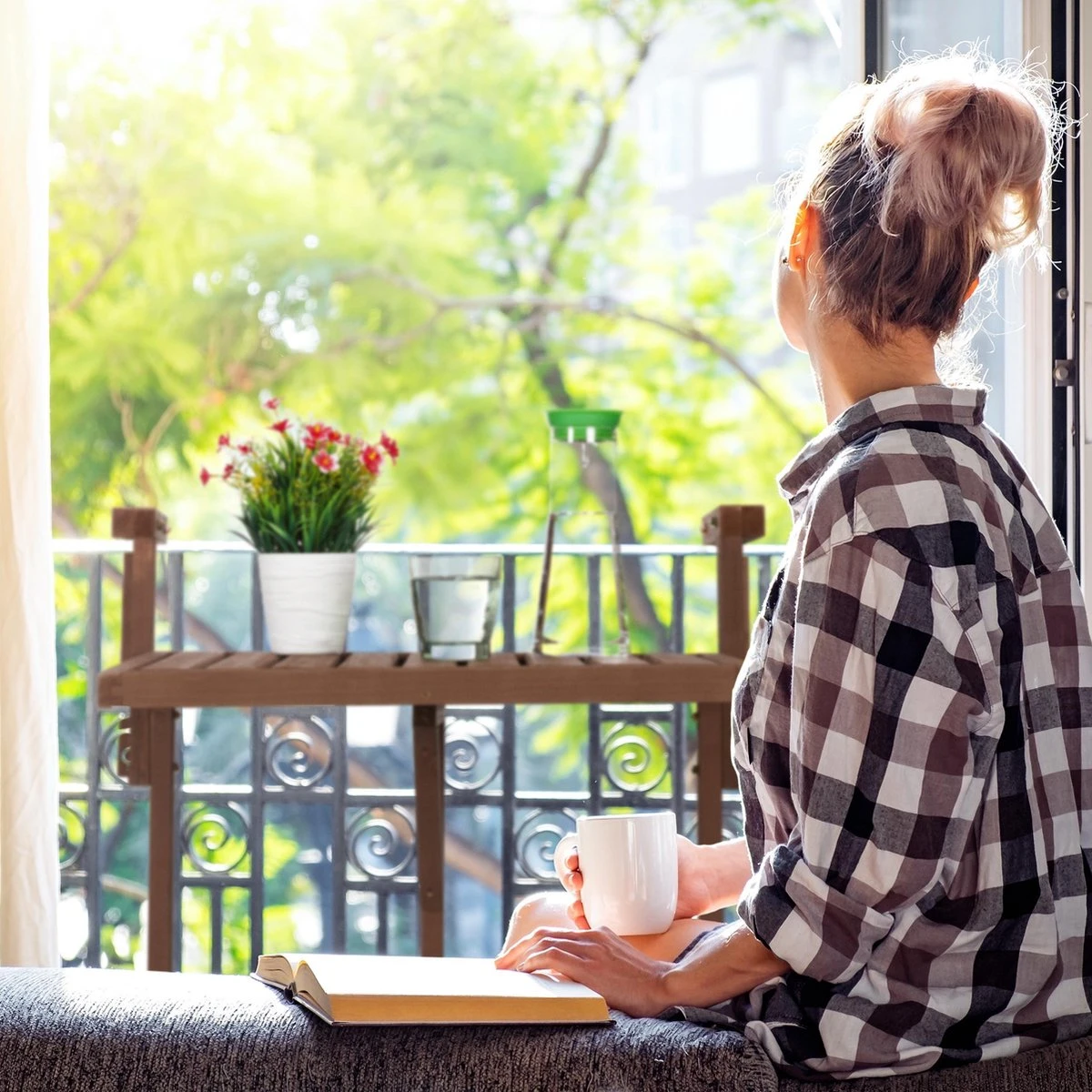 Relaxdays Balkontafel Inklapbaar - Klaptafel Balkon - Tafel Reling - Hangtafel Hout - Afbeelding 4