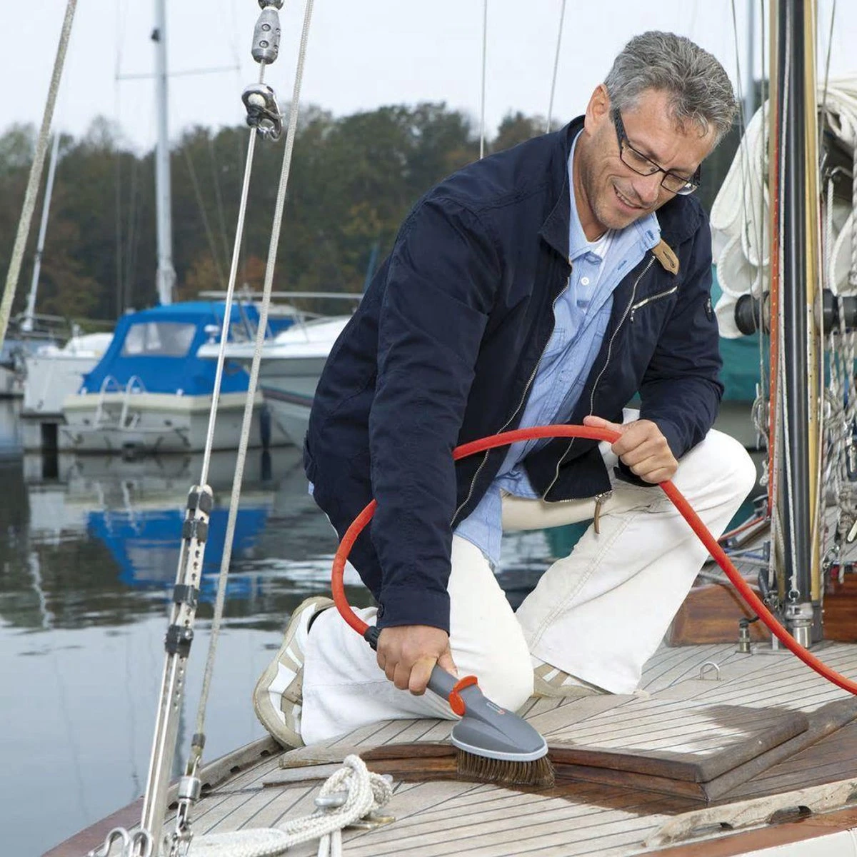 GARDENA Classic Draagcassette Roll-fix C15 Compleet - Inclusief 15 Meter Compact Slang - Afbeelding 5