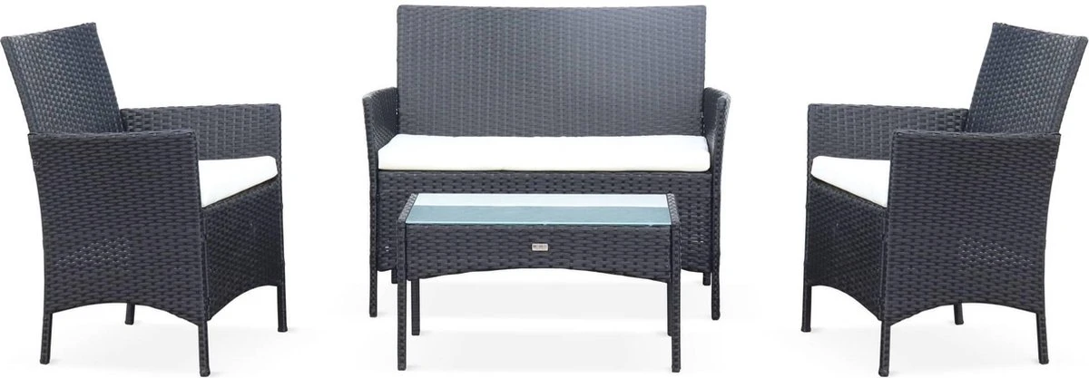 Tuinset - Moltès - 4 Plaatsen - Wicker - Afbeelding 2