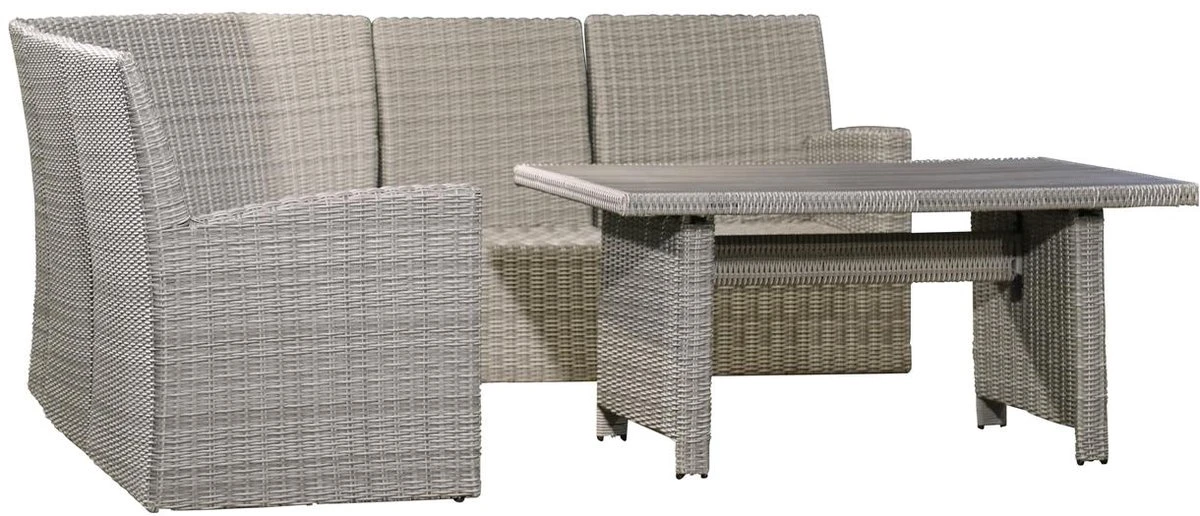 Weersbestendige Beschermhoes Loungeset / Tuinset (met Hoge Tafel) | 260 X 260 X 95 Cm | Premium | Waterproof | TÜV Rheinland Gecertificeerd | Hoes Voor Tuin | Waterdicht | Solution Dyed (verkleuring Onmogelijk) | Grijs / Antraciet - Afbeelding 5