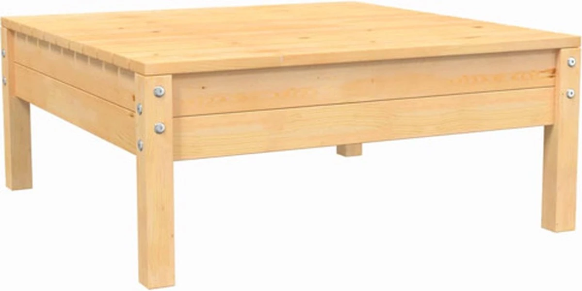 VidaXL 3-delige Loungeset Met Grijze Kussens Massief Grenenhout - Afbeelding 15