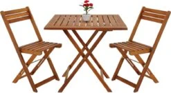 Merkloos Balkonset 3-delig - Acacia Hout