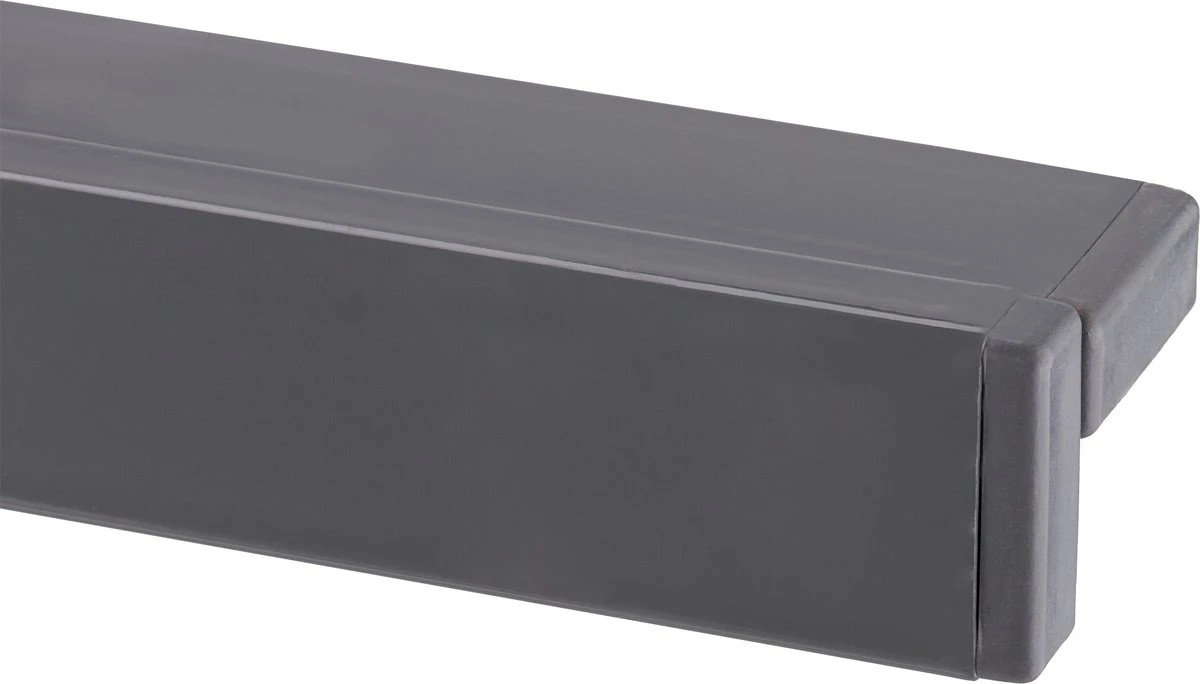 Relaxdays Tuintafel Vierkant - Grijze Buitentafel - Eettafel Tuin - Moderne Balkontafel - Afbeelding 3