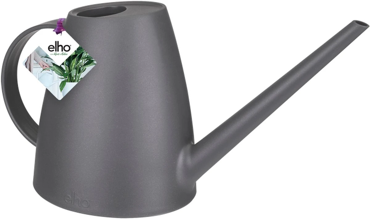 Elho Brussels Gieter 1,8l - Gieter Voor Binnenkweken En Oogsten - Ø 33.0 X H 17.0 Cm - Zwart/Antraciet - Afbeelding 2