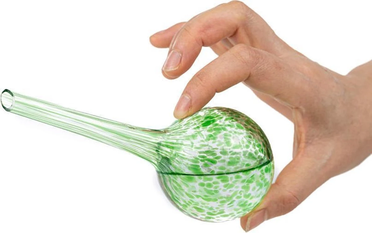 Merkloos Decopatent® 4 Stuks - Waterdruppelaar Voor Planten - Watergever - Glas - Waterbollen - Watergeefsysteem - Plantenbollen - Groen - Afbeelding 8