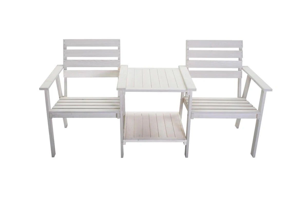 Tuinbank - Romeo Tete A Tete - Wit - 170cm - Afbeelding 2