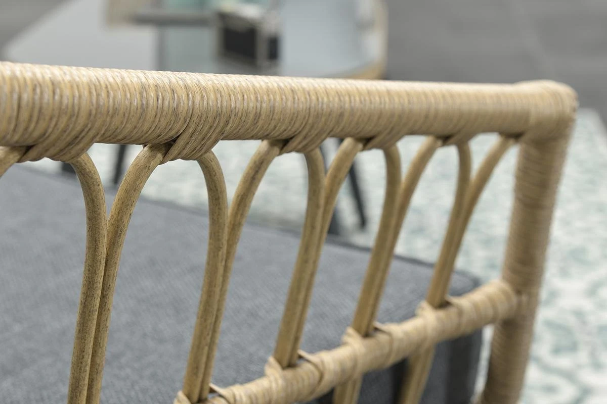 Garden Impressions Franklin Loungeset 4-delig - Wicker - Carbon Black/mystic Grey - Afbeelding 5