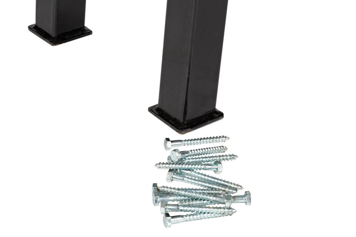 MaximaVida Set Industriële Bankpoten New York- Zwart Gecoat - Maak Zelf Je Bank - Afbeelding 2