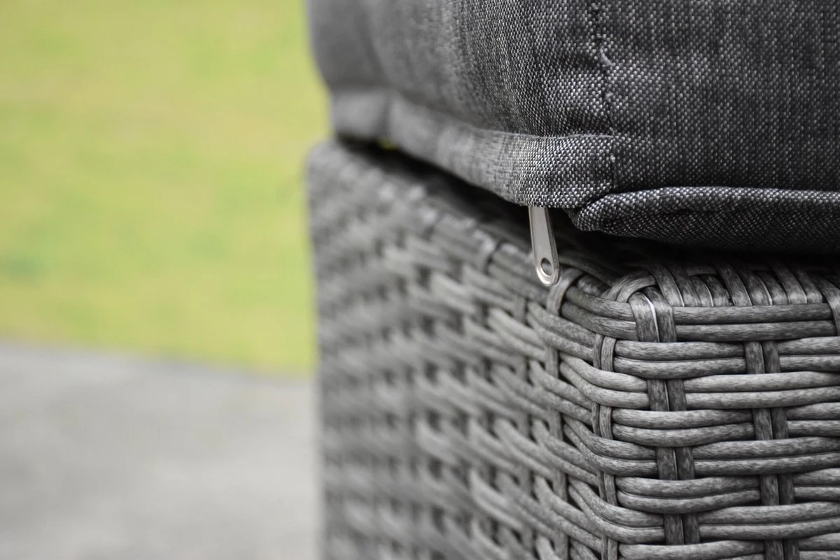 New Castle Stoel-bank Dining Loungeset 6-delig Antraciet - Afbeelding 4