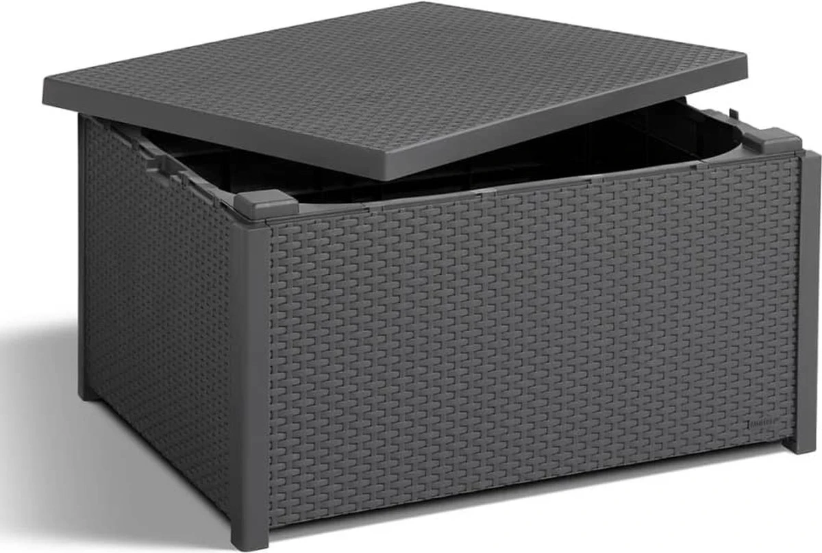 Allibert Arica Tuintafel - 79x59,5x42 Cm - Grafiet - Afbeelding 12