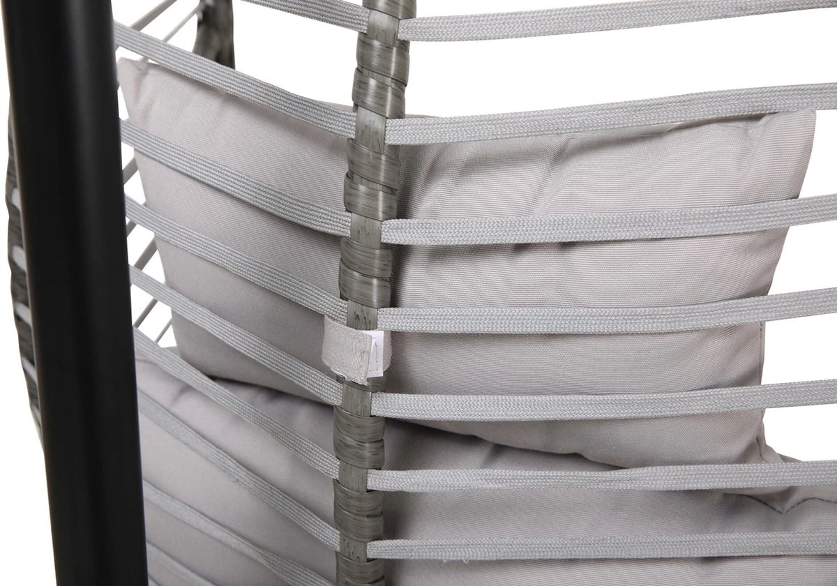 Lowander Egg Hangstoel Cocoon - Voor Binnen & Buiten - Met Standaard - Incl. Kussens - Afbeelding 7