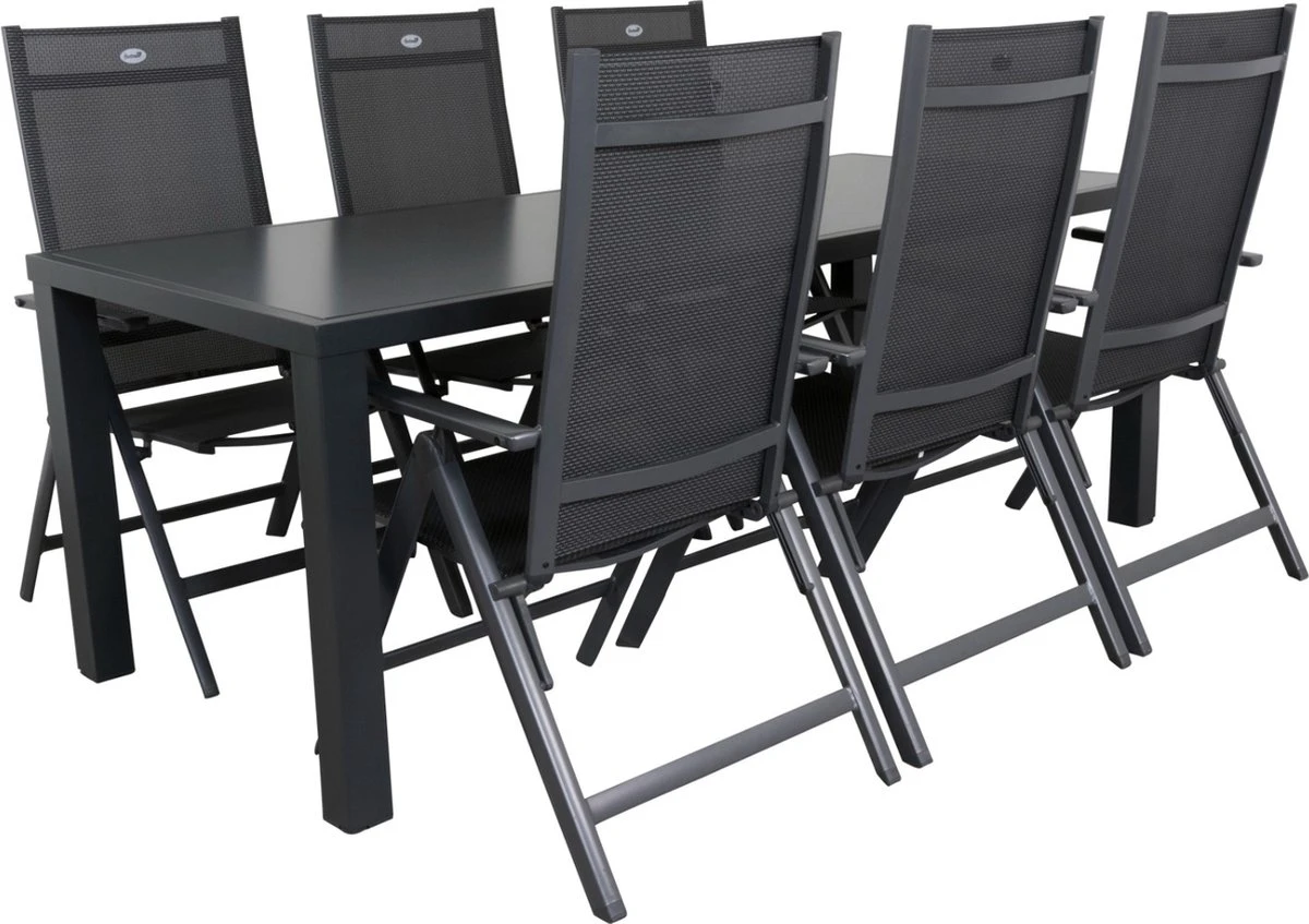 Hartman Napoli/Alma 210 Cm. Tuinset - 7-delig Verstelbaar