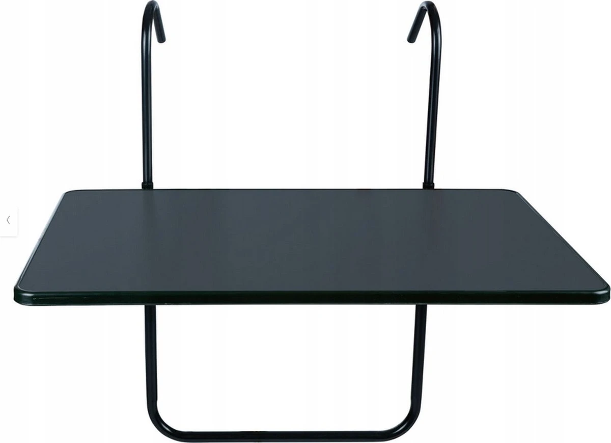 Merkloos Balkontafel Inklapbaar – Zwart – 40 X 60 X 70 Cm – Hout Balkontafeltje Hangend Balkonbar Balkontafels Opklapbaar Hangtafel – Ophangbaar Voor Aan Het Balkon – Vouwtafel Wandtafel Inklapbare Tafel – Bijzettafel – Buiten Tafeltje Klaptafel - Afbeelding 3