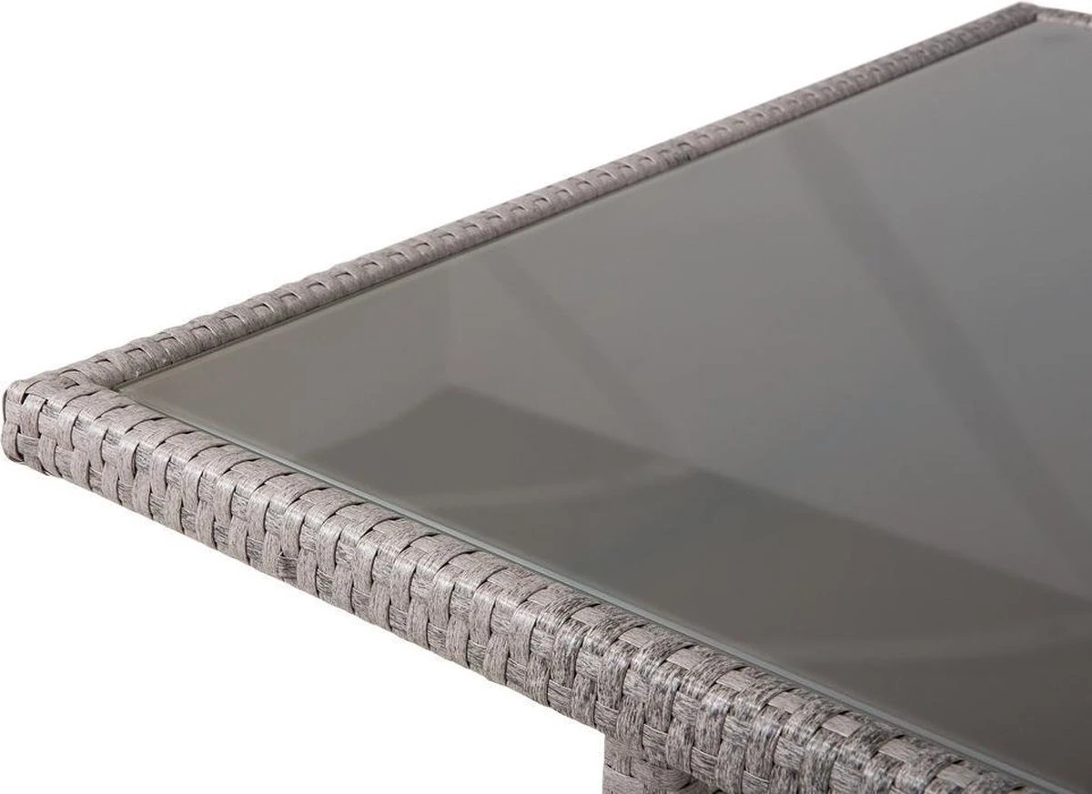 Beliani VITERBO - Loungeset Voor 8 - Grijs - PE Rotan - Afbeelding 11