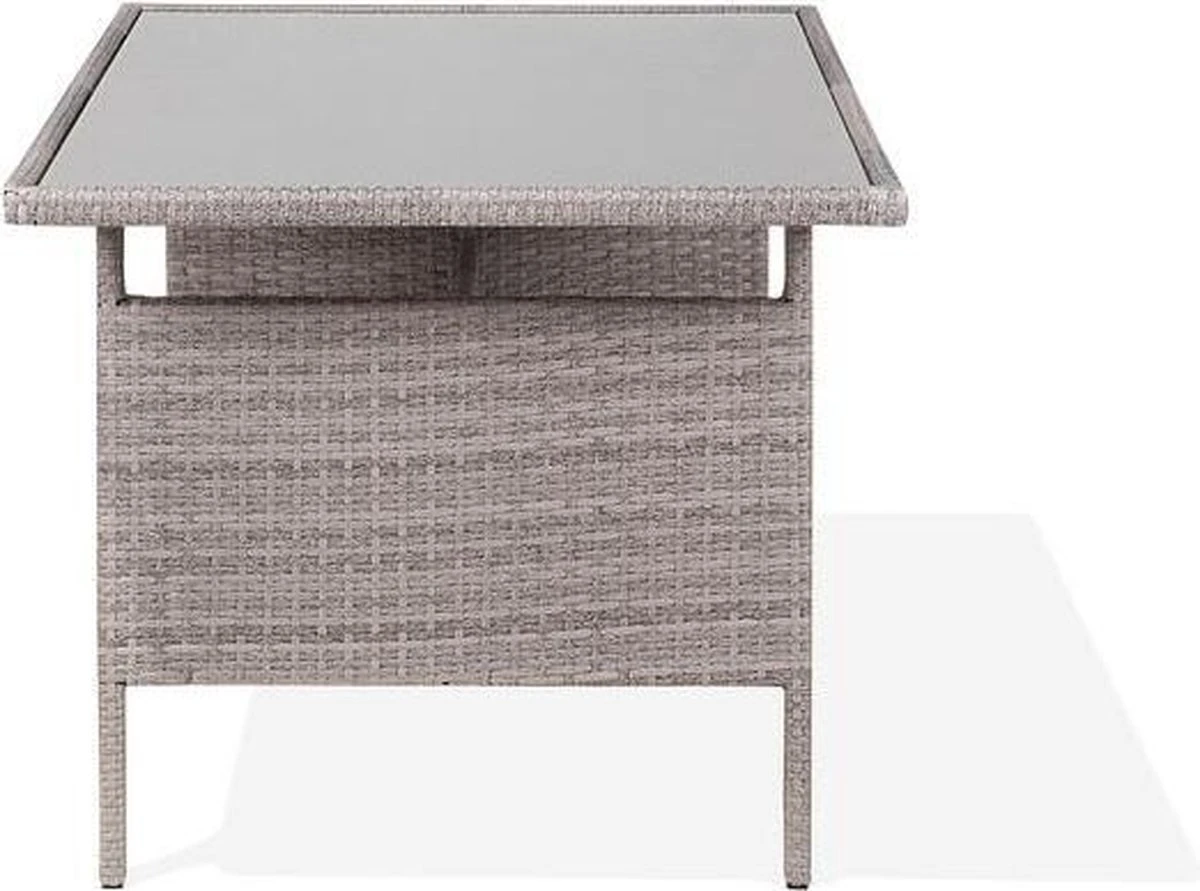 Beliani VITERBO - Loungeset Voor 8 - Grijs - PE Rotan - Afbeelding 13