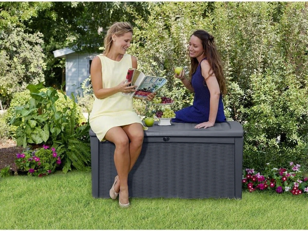Keter - Borneo Opbergbox - 416 Liter - 129.5 X 62.5 X 70 Cm - Antraciet - Afbeelding 6