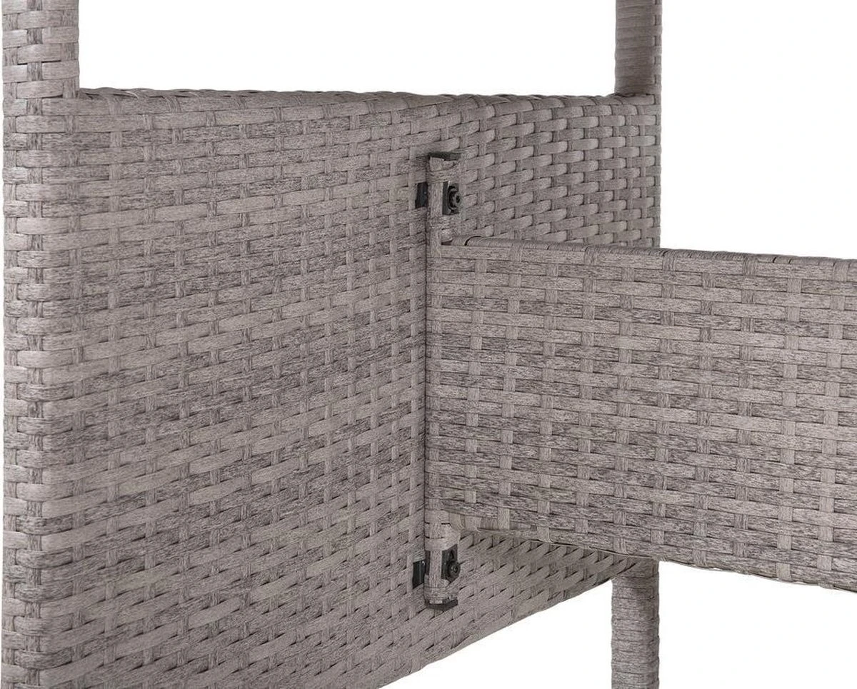 Beliani VITERBO - Loungeset Voor 8 - Grijs - PE Rotan - Afbeelding 12