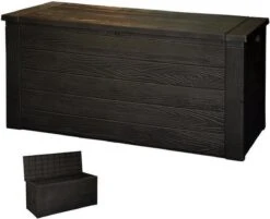Relaxwonen Kussenbox - Waterdicht - Zwart - 120x46x58 Cm