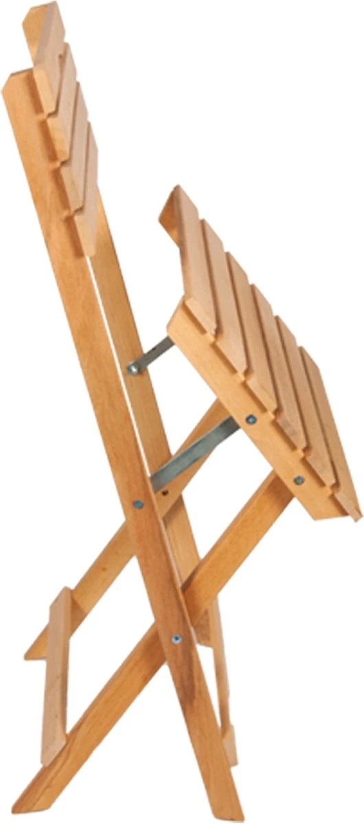 SiRaC - Houten Tuinset - Balkonset - 3-delig - Met Paarse Kussens - Natuurlijke Hout - Balkon Meubelen - 2 Persoons Balkonset - Twee Stoelen En Bijzettafel - Hout - Afbeelding 2