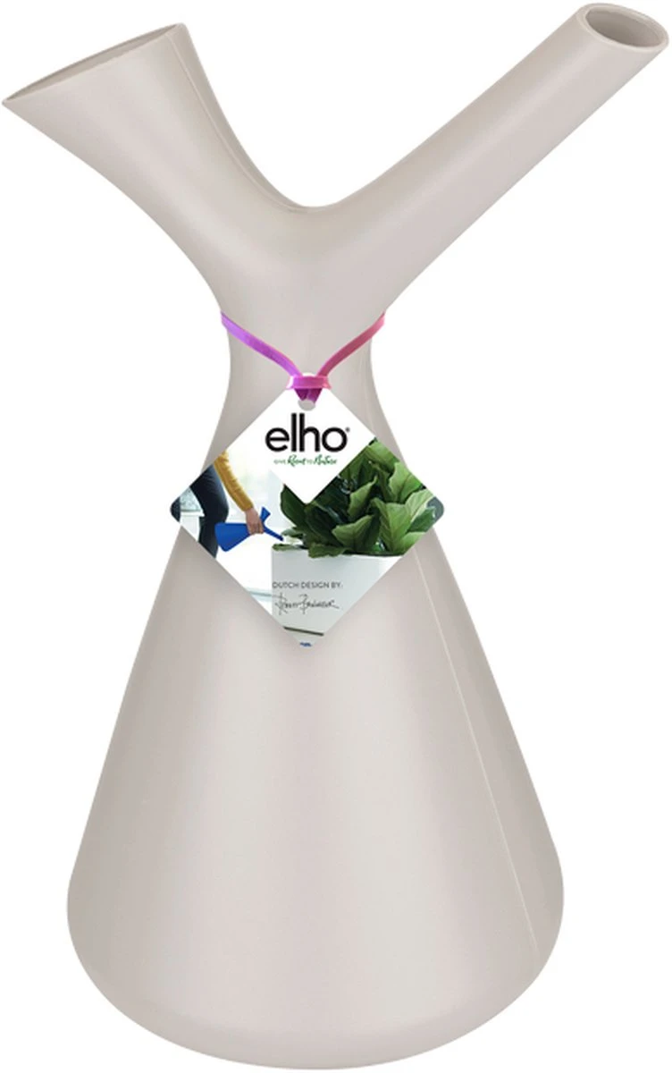 Elho Plunge Gieter 20 - Gieter Voor Binnenaccessoires - Ø 15.0 X H 29.5 Cm - Grijs/Warm Grijs - Afbeelding 2