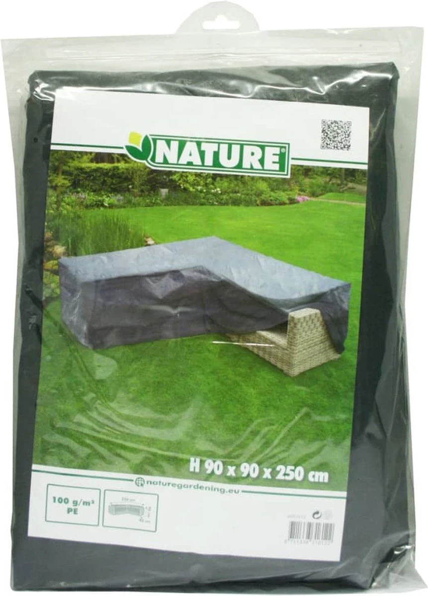 Nature - Tuinmeubelhoes - Beschermhoes Voor Loungeset L - H90 X 250 X 90cm - Afbeelding 4