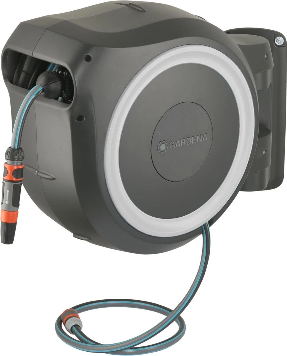 GARDENA - Wandslangenbox RollUp M/L Wit - 25 Meter Slang