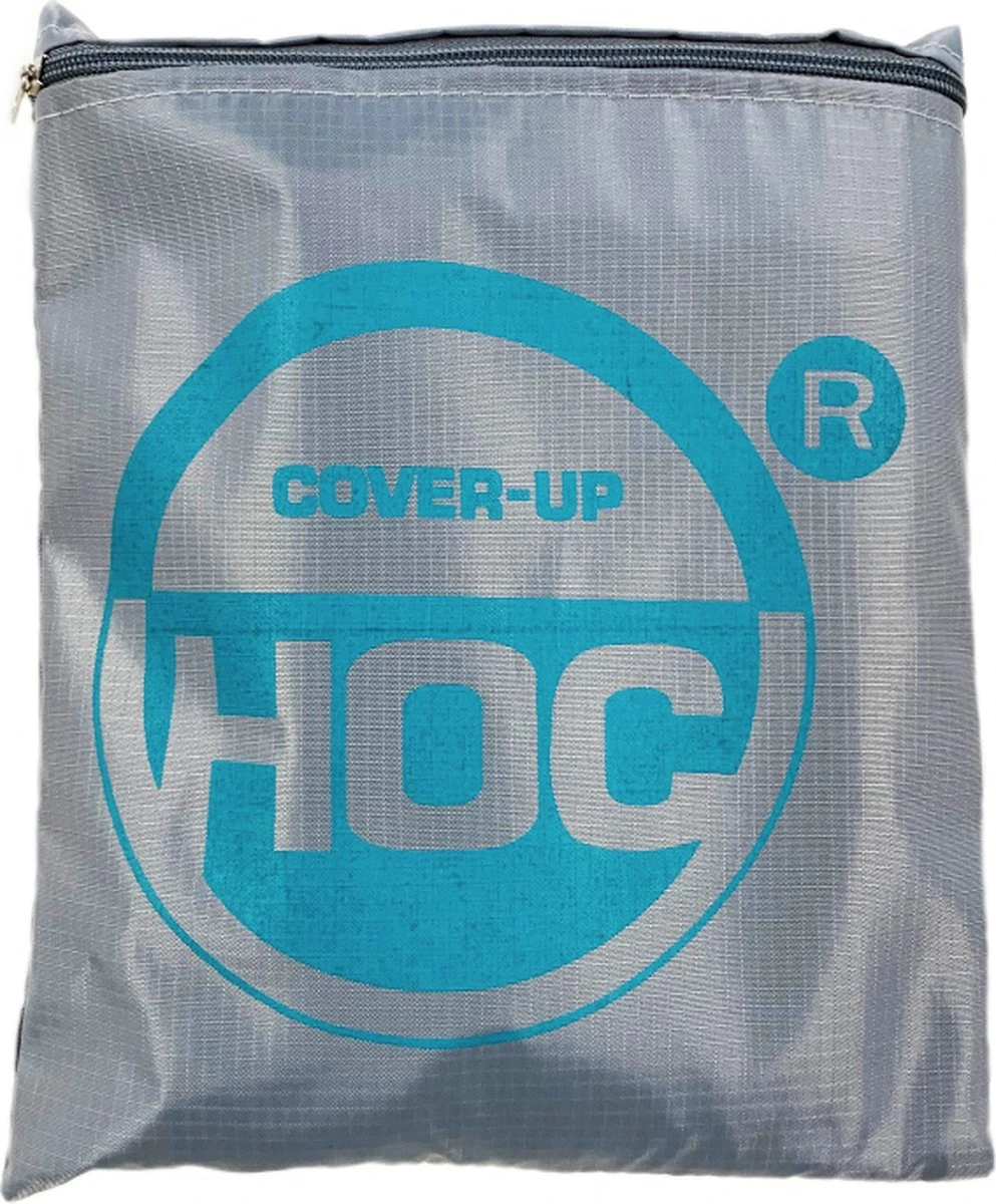 COVER UP HOC - Diamond Hoes Tuinmeubelen- 250x250x90 Cm - Tuinset Beschermhoes Waterdicht Met Stormbanden, Trekkoord En Afwaterings HOCCIE - Zilvergrijze Hoes Tuinmeubels - Afbeelding 12